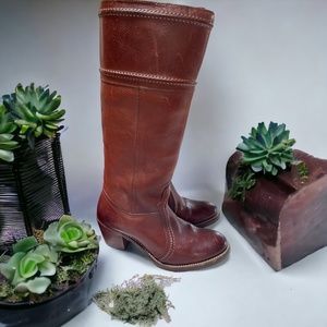 Frye Jane Stitch Knee High Boot size 7.5 medium